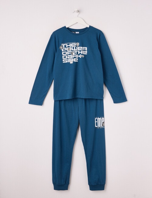 Licensed Star Wars Iconic Darkside PJ Set, Blue, 8-16 product photo