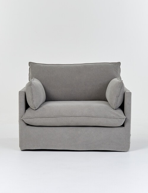 LUCA Furniture Orlando Fabric Chair, Grey product photo
