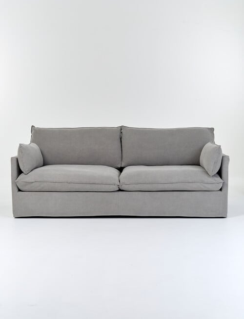 LUCA Furniture Orlando Fabric 3 Seater Sofa, Grey product photo