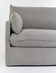 LUCA Furniture Orlando Fabric 3 Seater Sofa, Grey product photo View 02 S
