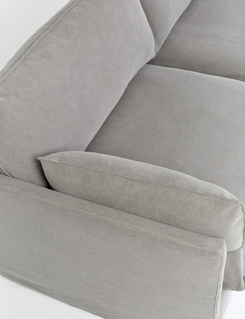 LUCA Furniture Orlando Fabric 3 Seater Sofa, Grey product photo View 04 L