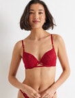 Perfects After Party Push Up Bra, Burgundy, B-D product photo