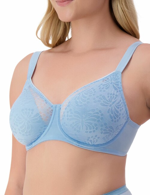 Triumph Lacy Minimiser Bra, 2-Pack, Blue Sea & Grey product photo View 06 L