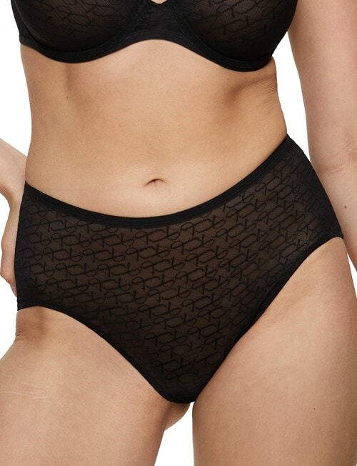 Triumph Signature Sheer Maxi Brief, Black product photo