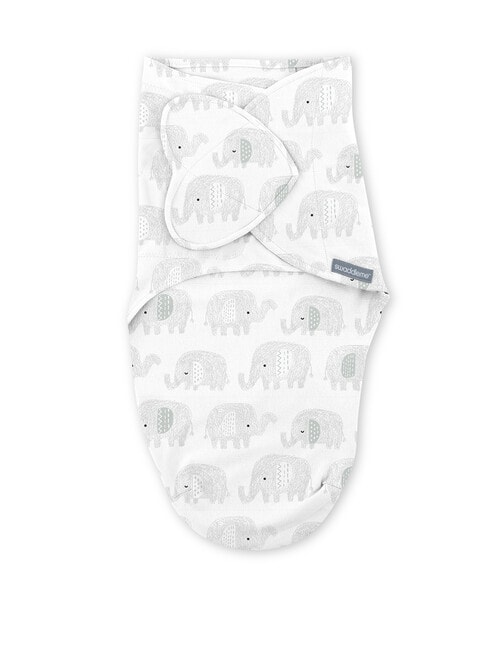 Swaddle Me Mono Swaddle, Scribble Elephant, 1-Pack, 0-3m product photo
