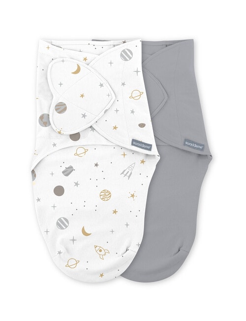 Swaddle Me Monogram Swaddle, Sunset Space, 2-Pack, 0-3m product photo