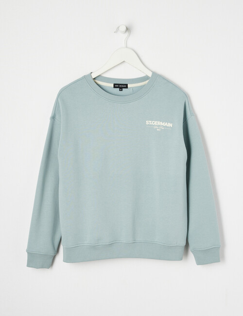 No Issue St Germain Oversized Crew Sweat, Blue product photo