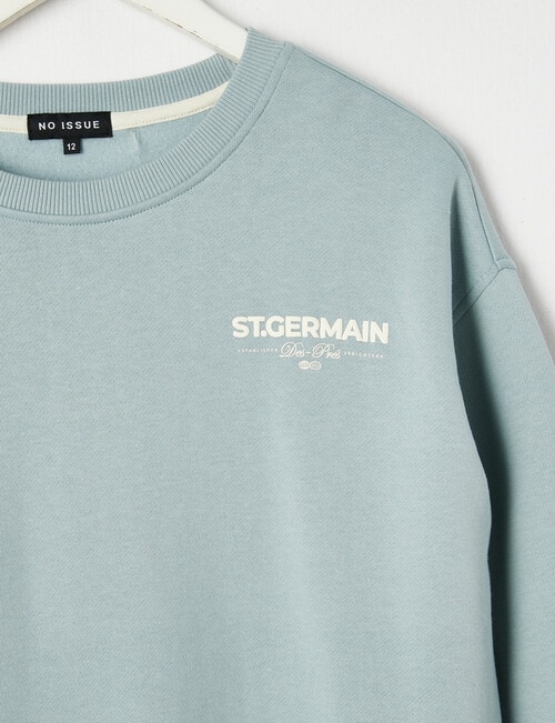 No Issue St Germain Oversized Crew Sweat, Blue product photo View 04 L