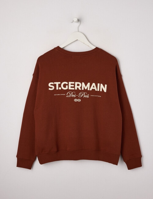 No Issue St Germain Oversized Crew Sweat, Brick product photo View 02 L