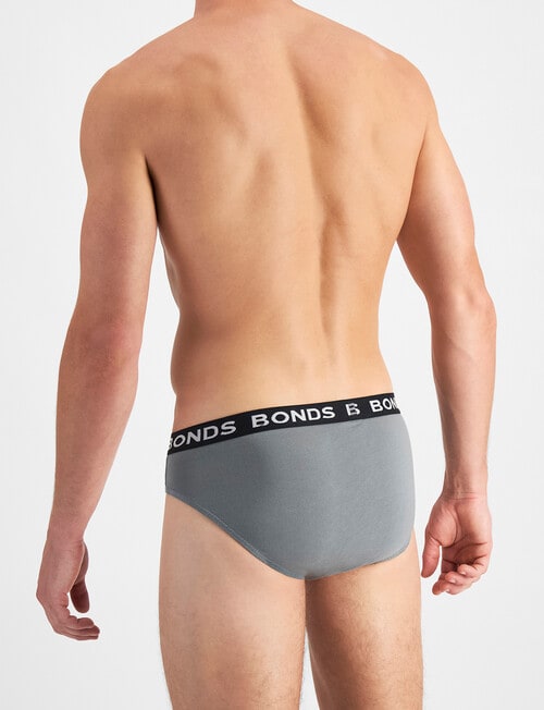 Bonds Hipster Brief, 4-Pack, Steel Away, Seal Rocks, Jeanious & Nu Black product photo View 06 L