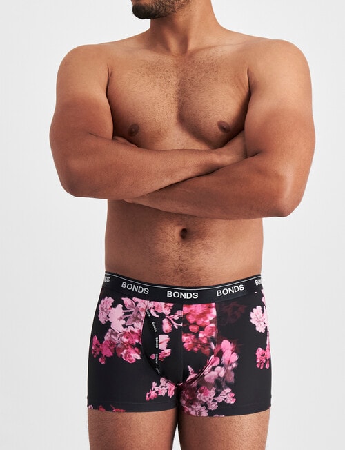 Bonds Guyfront Micro Print Trunk, Night Blossom product photo