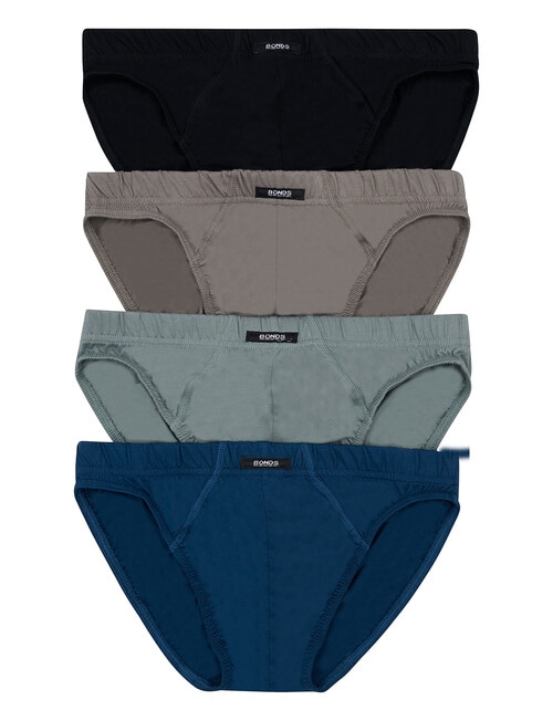 Bonds Action Brief, 4-Pack, Multitude Blue, Steel Away, Natural Steel & Nu Black product photo