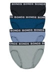 Bonds Hipster Brief, 4-Pack, Steel Away, Seal Rocks, Jeanious & Nu Black product photo View 02 S