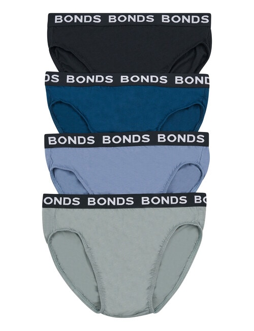 Bonds Hipster Brief, 4-Pack, Steel Away, Seal Rocks, Jeanious & Nu Black product photo View 02 L