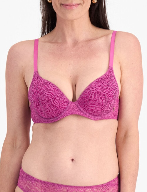 Berlei Because Lace Lightly Lined Contour Bra, Wish, A-E product photo View 03 L