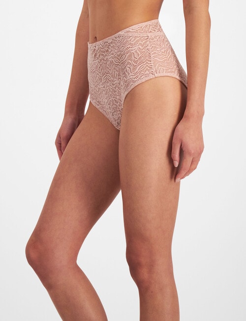 Berlei Because Lace Full Brief, Nude Lace, 8-24 product photo View 02 L
