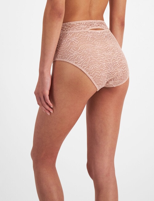 Berlei Because Lace Full Brief, Nude Lace, 8-24 product photo View 03 L