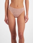 Berlei Because Lace Hi Bikini Brief, Nude Lace, 8-24 product photo