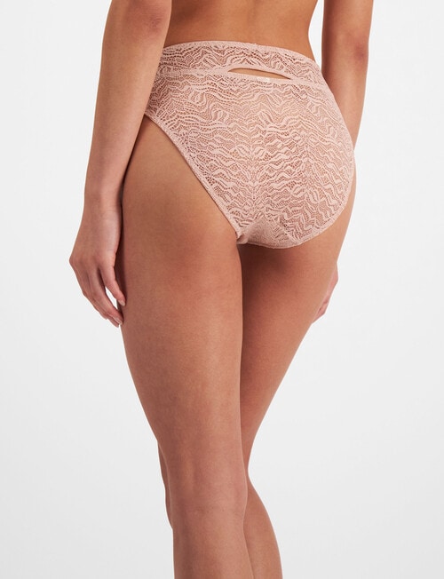 Berlei Because Lace Hi Bikini Brief, Nude Lace, 8-24 product photo View 03 L