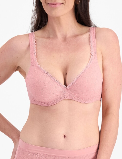 Berlei Barely There Lace T-Shirt Bra, Sunset Sonata, A-E product photo