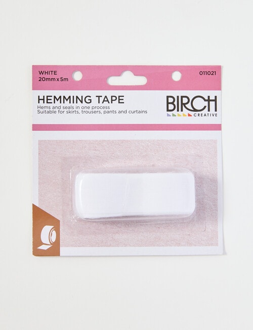 Birch Hemming Tape, White product photo