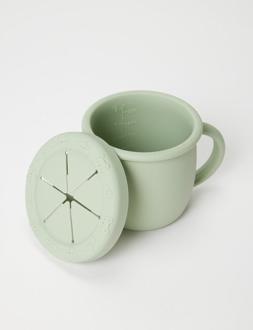 Teeny Weeny Silicone Cup with Snack Lid, Mint product photo View 03 L