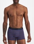 Jockey Comfort Stripe Trunk, 3-Pack, Blue & Burgundy product photo View 03 S