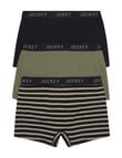 Jockey Comfort Stripe Trunk, 3-Pack, Green & Beige product photo View 02 S