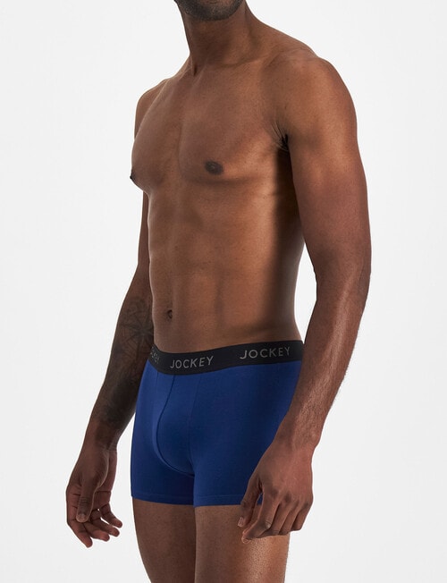 Jockey Comfort Stripe Trunk, 3-Pack, Blue & Burgundy product photo View 10 L