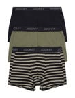 Jockey Comfort Stripe Trunk, 3-Pack, Green & Beige product photo