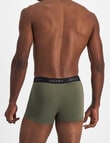 Jockey Comfort Stripe Trunk, 3-Pack, Green & Beige product photo View 08 S