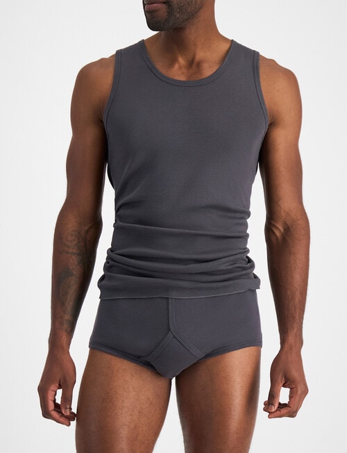 Jockey Athletic Singlet, 2-Pack, Grey & Maroon product photo