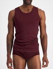 Jockey Athletic Singlet, 2-Pack, Grey & Maroon product photo View 04 S