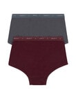 Jockey Y-Front Brief, 2-Pack, Grey & Maroon product photo View 02 S