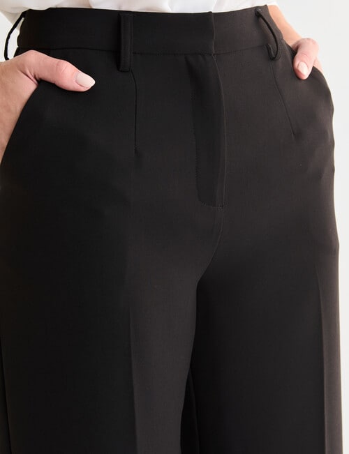 Oliver Black Wide Leg Pants, Regular Length, Black product photo View 04 L