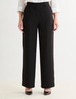 Oliver Black Wide Leg Pants, Short Length, Black product photo