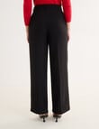 Oliver Black Wide Leg Pants, Short Length, Black product photo View 02 S