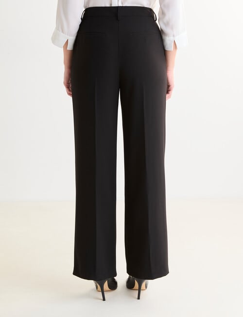 Oliver Black Wide Leg Pants, Short Length, Black product photo View 02 L