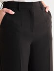 Oliver Black Wide Leg Pants, Short Length, Black product photo View 04 S