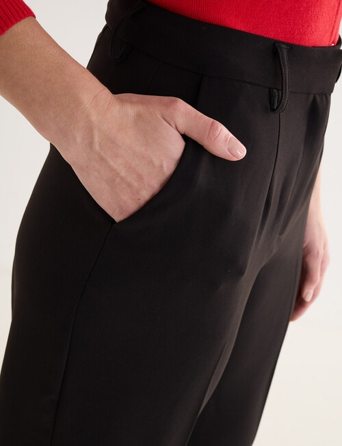 Oliver Black Wide Leg Pants, Short Length, Black product photo View 04 L