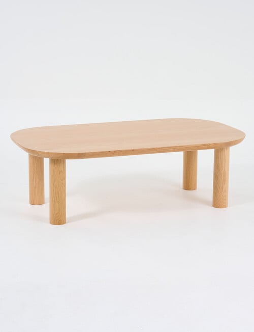 LUCA Furniture Geneva Coffee Table Rectangle, Natural product photo