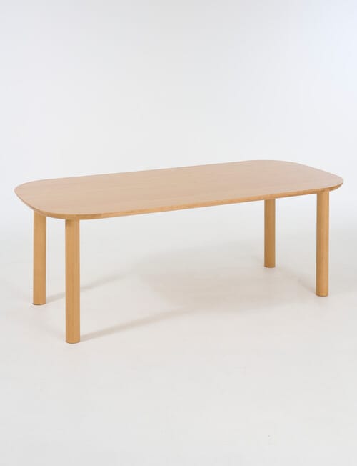LUCA Furniture Geneva Dining Table 2.1m, Natural product photo