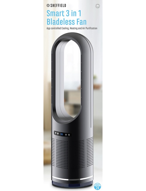 Sheffield 3-in-1 Bladeless Fan - Cool, Heat, Air Purify product photo View 04 L