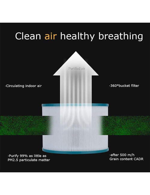 Sheffield 3-in-1 Bladeless Fan - Cool, Heat, Air Purify product photo View 08 L