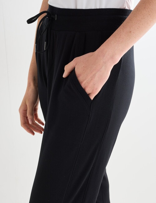 Bodycode Brushed Cuff Rib Jogger Pant, Black product photo View 04 L