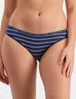 Bonds Hipster Bikini Brief, 3-Pack, Mini Stripe, Sea Charter, Rocksalt, 8-16 product photo
