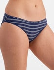 Bonds Hipster Bikini Brief, 3-Pack, Mini Stripe, Sea Charter, Rocksalt, 8-16 product photo View 02 S