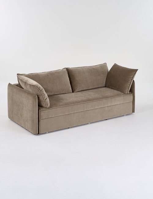 Marcello&Co Sentra Fabric 3 Seater Sofa Bed, Chocolate product photo