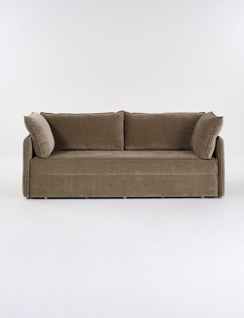 Marcello&Co Sentra Fabric 3 Seater Sofa Bed, Chocolate product photo View 02 L