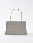 Harlow Sparkle Top Handle Evening Bag, Silver & Black product photo View 02 S